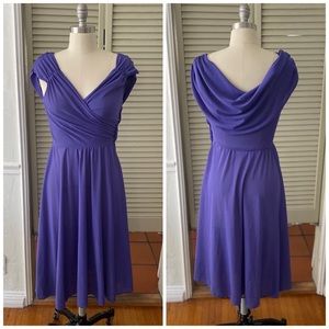 Vintage purple drape dress, 4